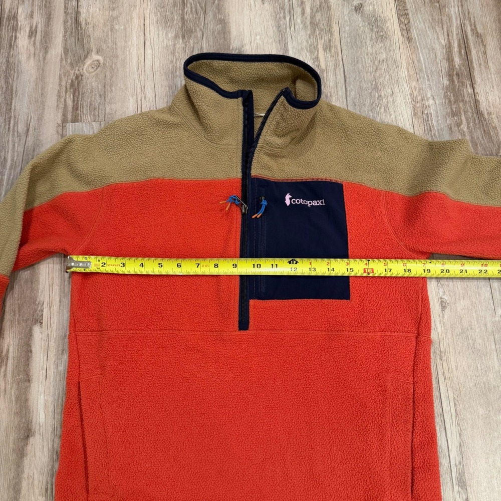 Cotopaxi‎ Abrazo Half-Zip Fleece Pullover Women's Small Salmon Tan Jacket - Picture 7 of 10